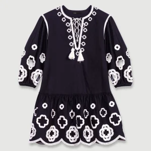 Vestido túnica corto bordado