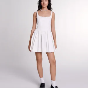 Vestido corto de algodón