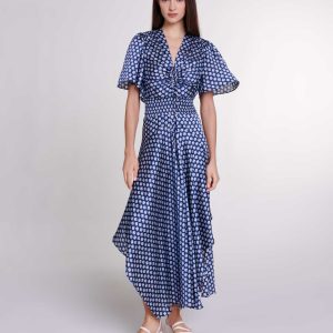 Vestido largo estampado