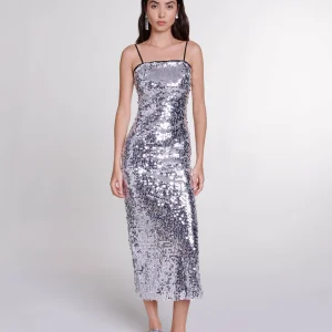 Vestido largo con lentejuelas