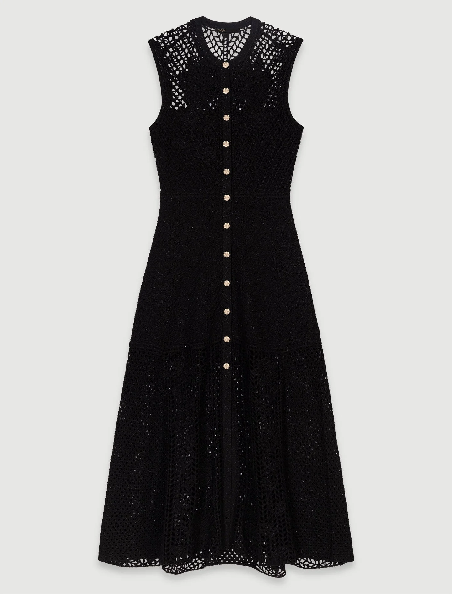 Vestido largo de ganchillo - Imagen 5