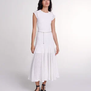 Vestido largo de ganchillo