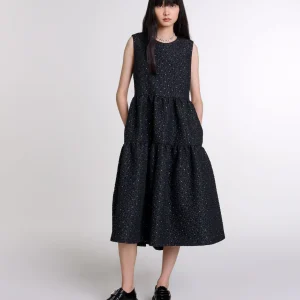 Vestido largo con strass