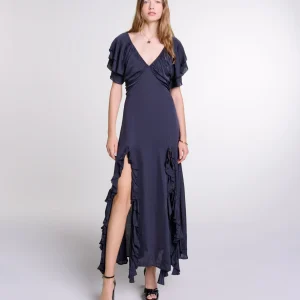 Vestido largo con espalda abierta