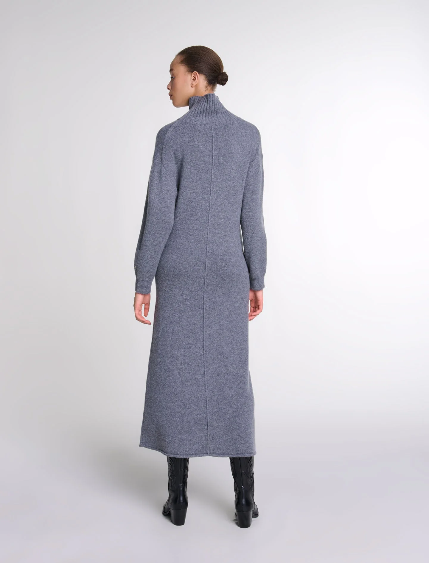 Vestido largo de punto - Imagen 4