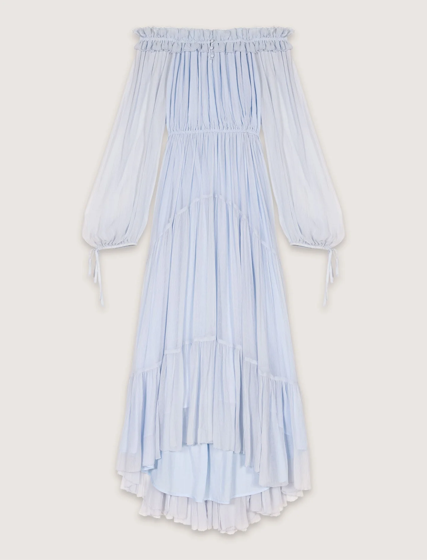 Vestido largo de muselina - Imagen 4