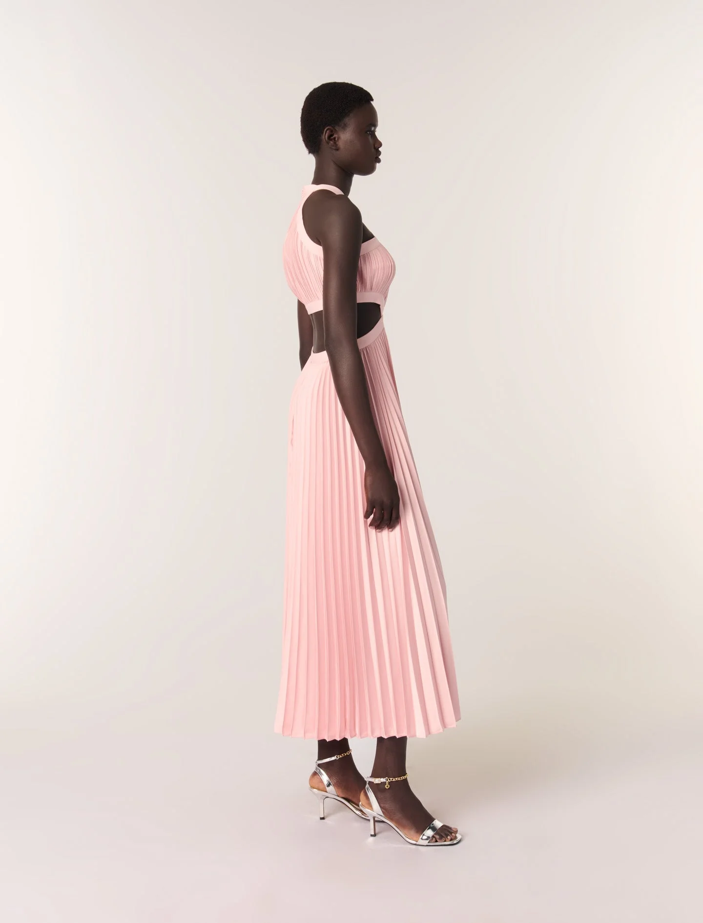 Vestido largo plisado - Imagen 3