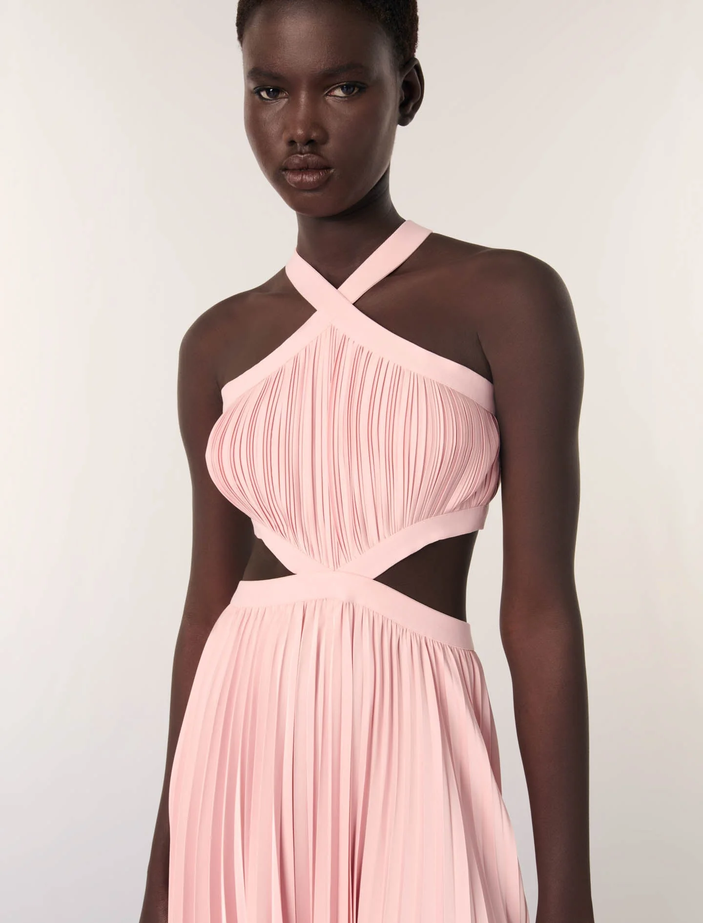 Vestido largo plisado - Imagen 5