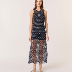 Vestido largo de ganchillo