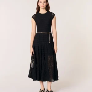 Vestido largo de ganchillo