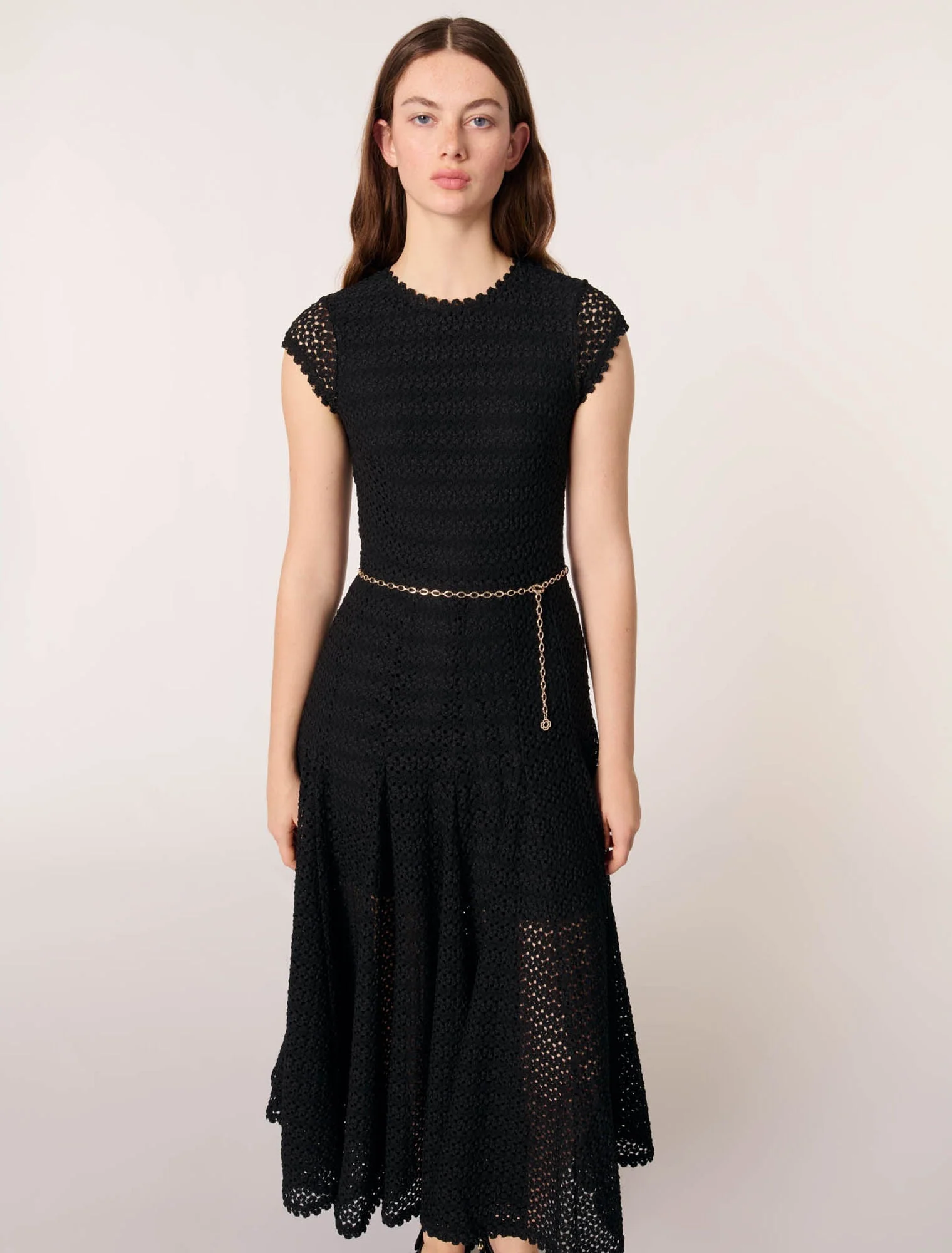 Vestido largo de ganchillo - Imagen 4