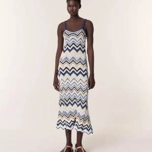 Vestido largo de ganchillo