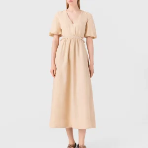 Vestido largo de lino