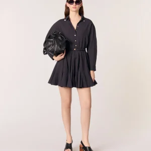 Vestido corto de crepé