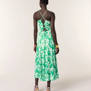 Vestido largo estampado