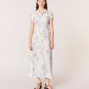 Vestido largo estampado