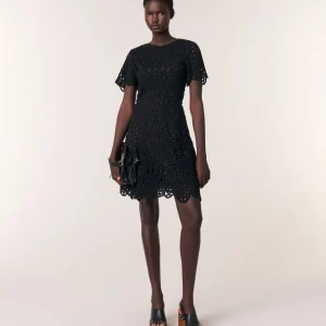 Vestido corto de ganchillo