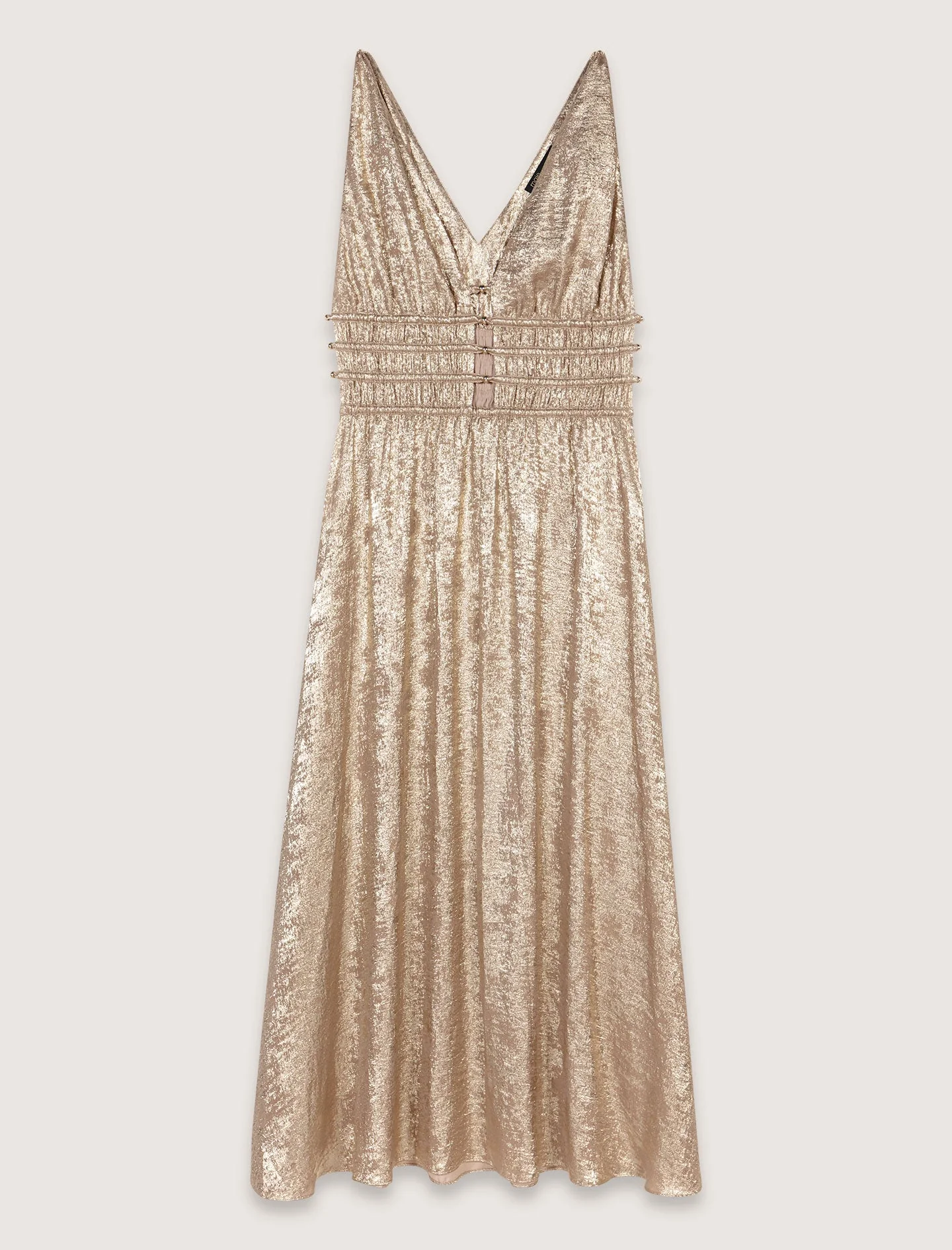 Vestido largo metalizado - Imagen 5