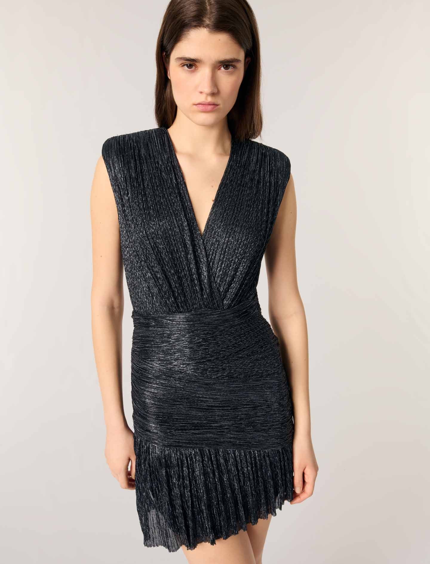 Vestido corto metalizado - Imagen 5