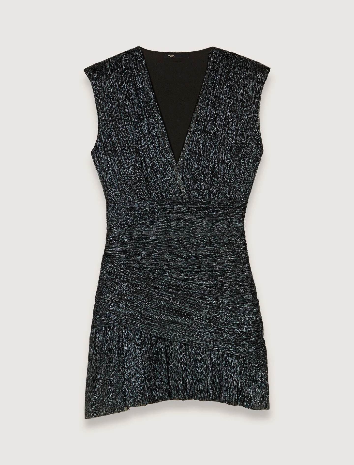 Vestido corto metalizado - Imagen 4