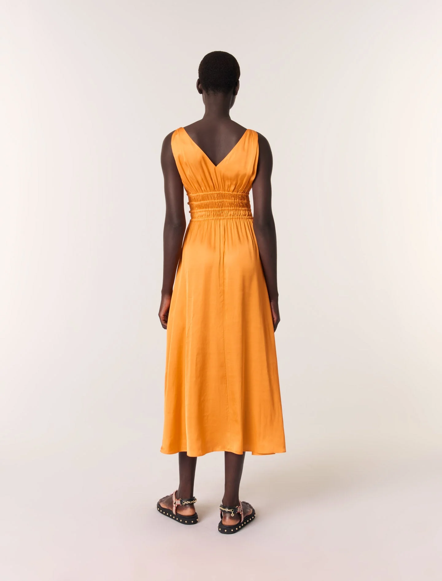 Vestido largo de rasete - Imagen 3