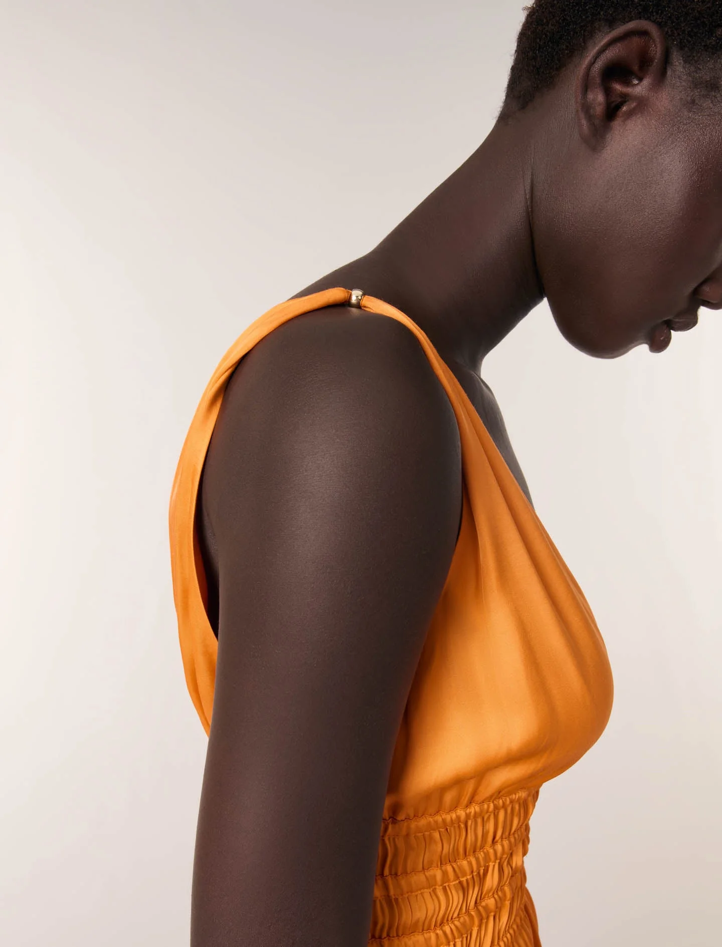 Vestido largo de rasete - Imagen 5