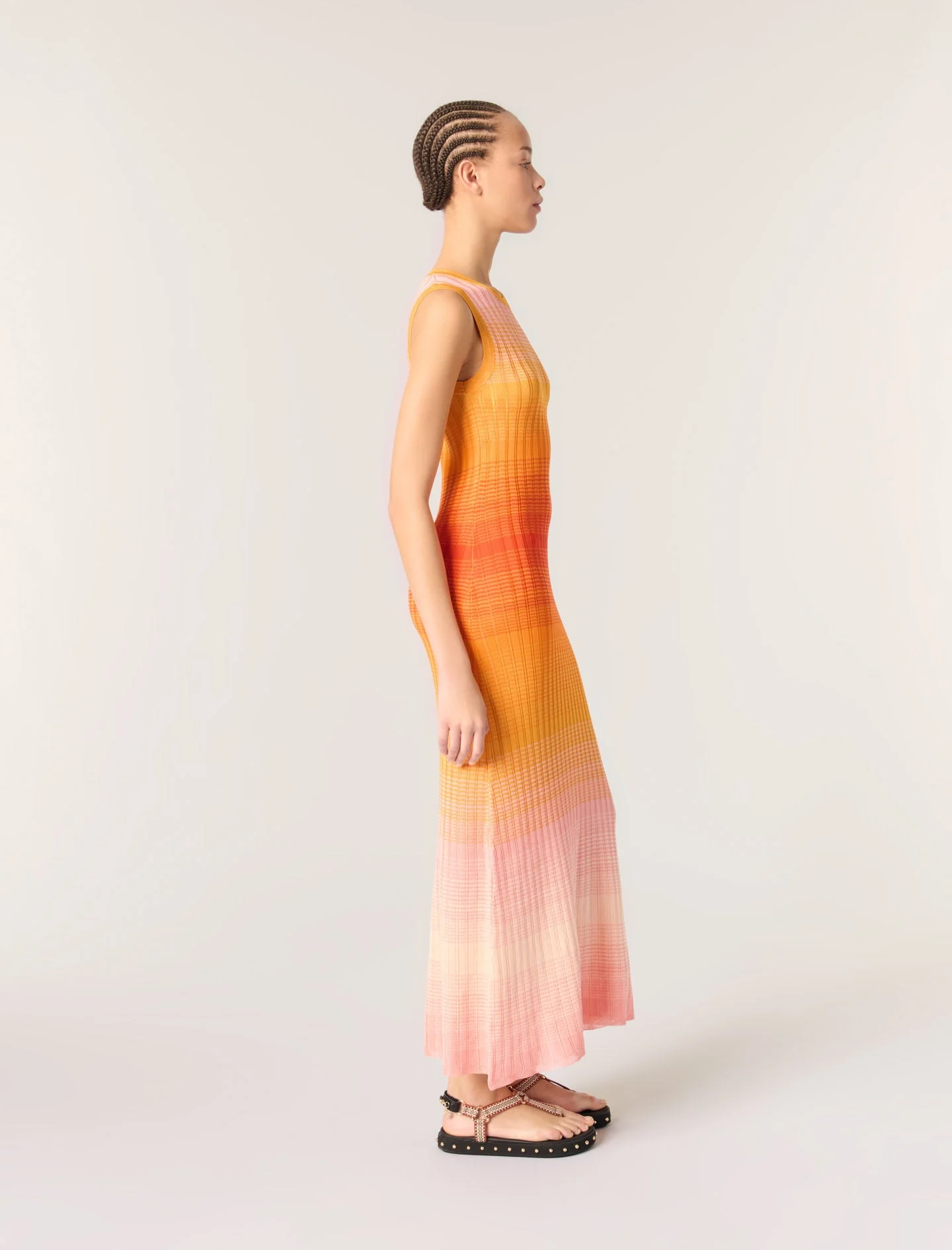 Vestido largo de punto tie-dye - Imagen 3