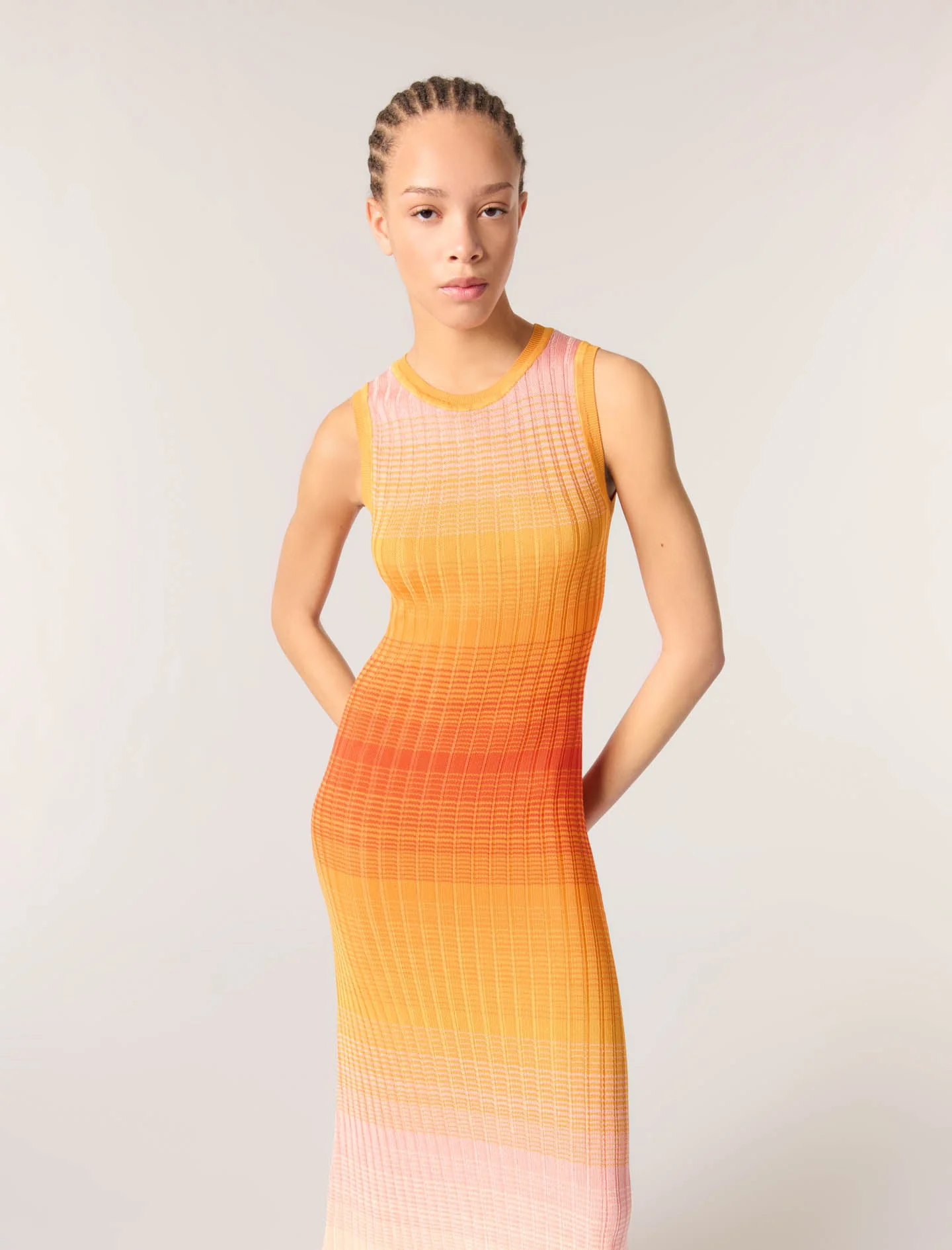 Vestido largo de punto tie-dye - Imagen 4