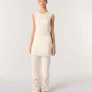 Vestido corto de ganchillo