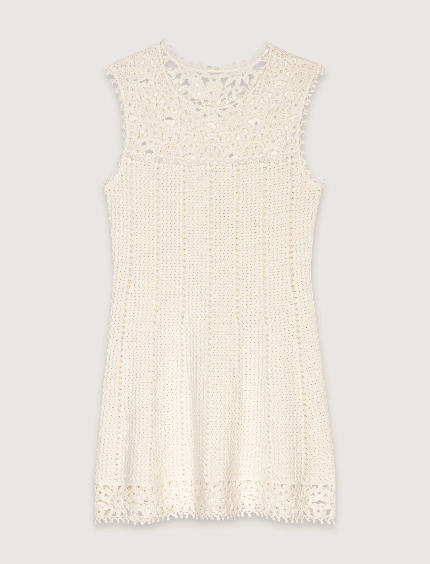 Vestido corto de ganchillo - Imagen 4