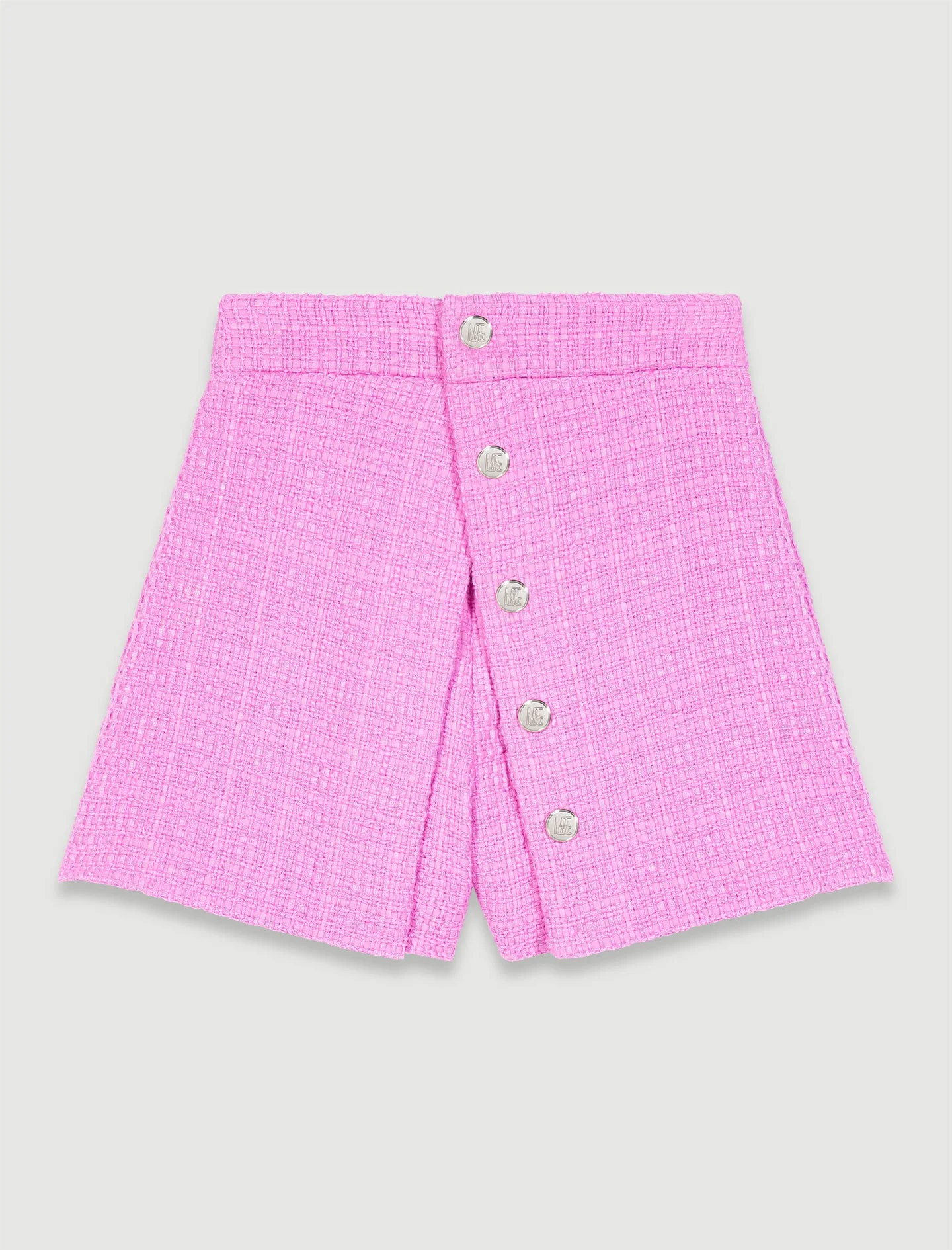 Pantalón corto de tweed con pliegue - Imagen 5