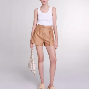 Pantalón corto de lino