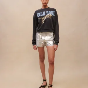 Sudadera de algodón con estampado