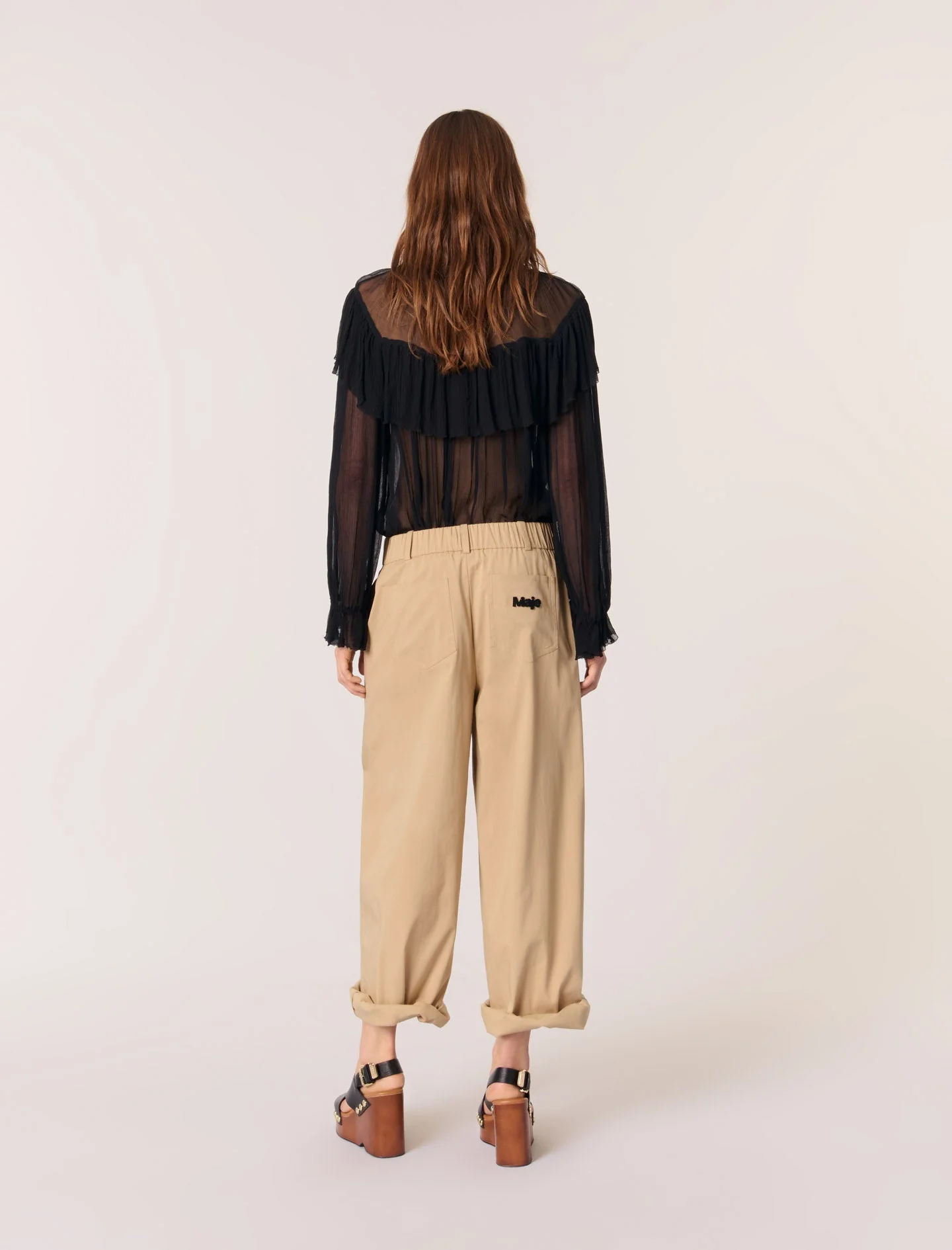 Top de muselina con volantes - Imagen 4