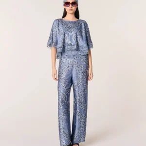 Top estampado fluido