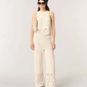 Camiseta de tirantes de ganchillo