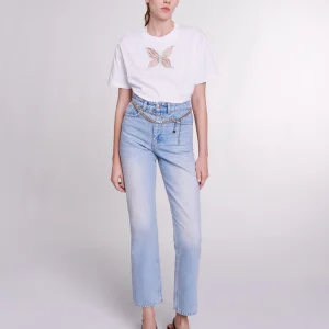 Camiseta con brillantes