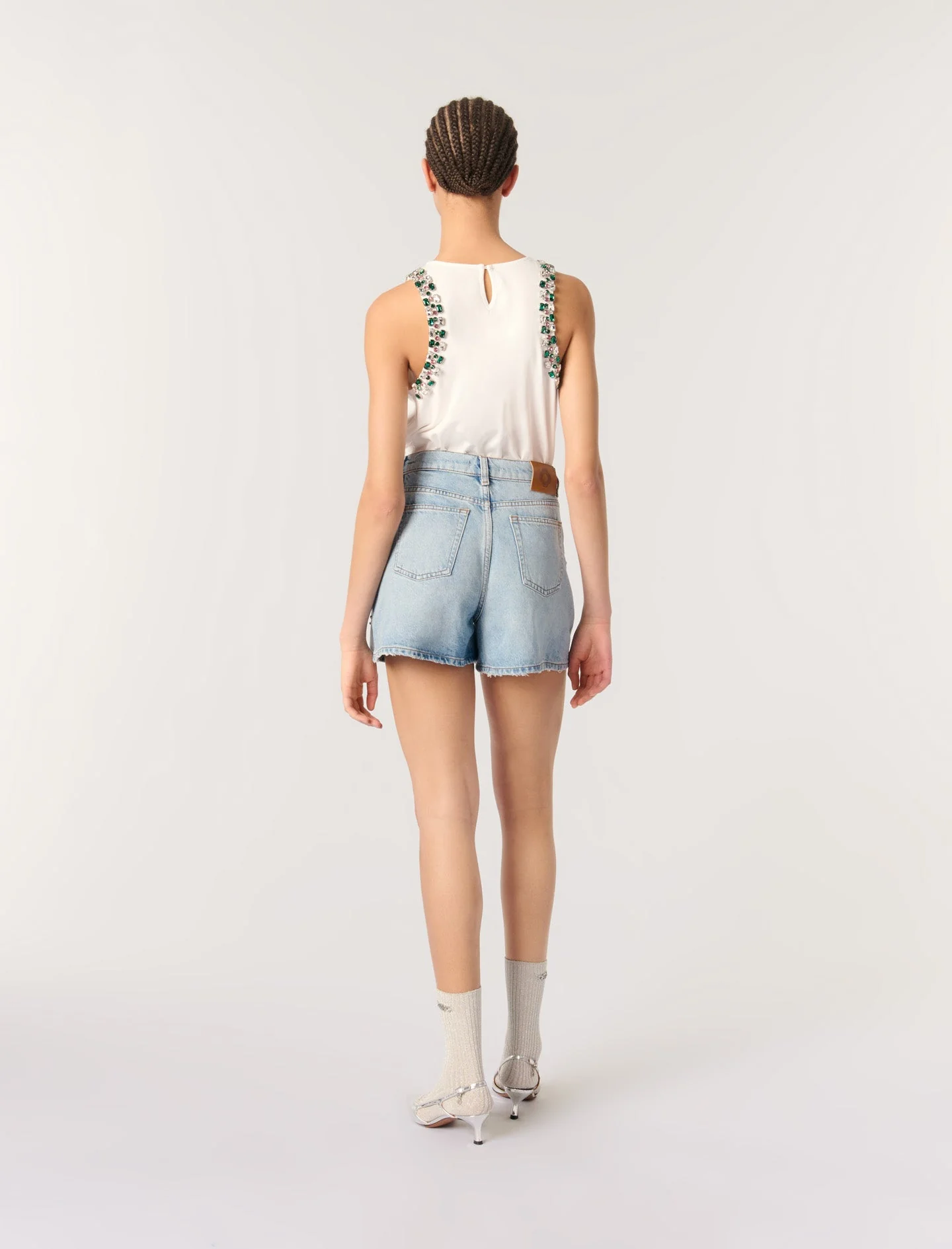 Camiseta de tirantes con strass - Imagen 3