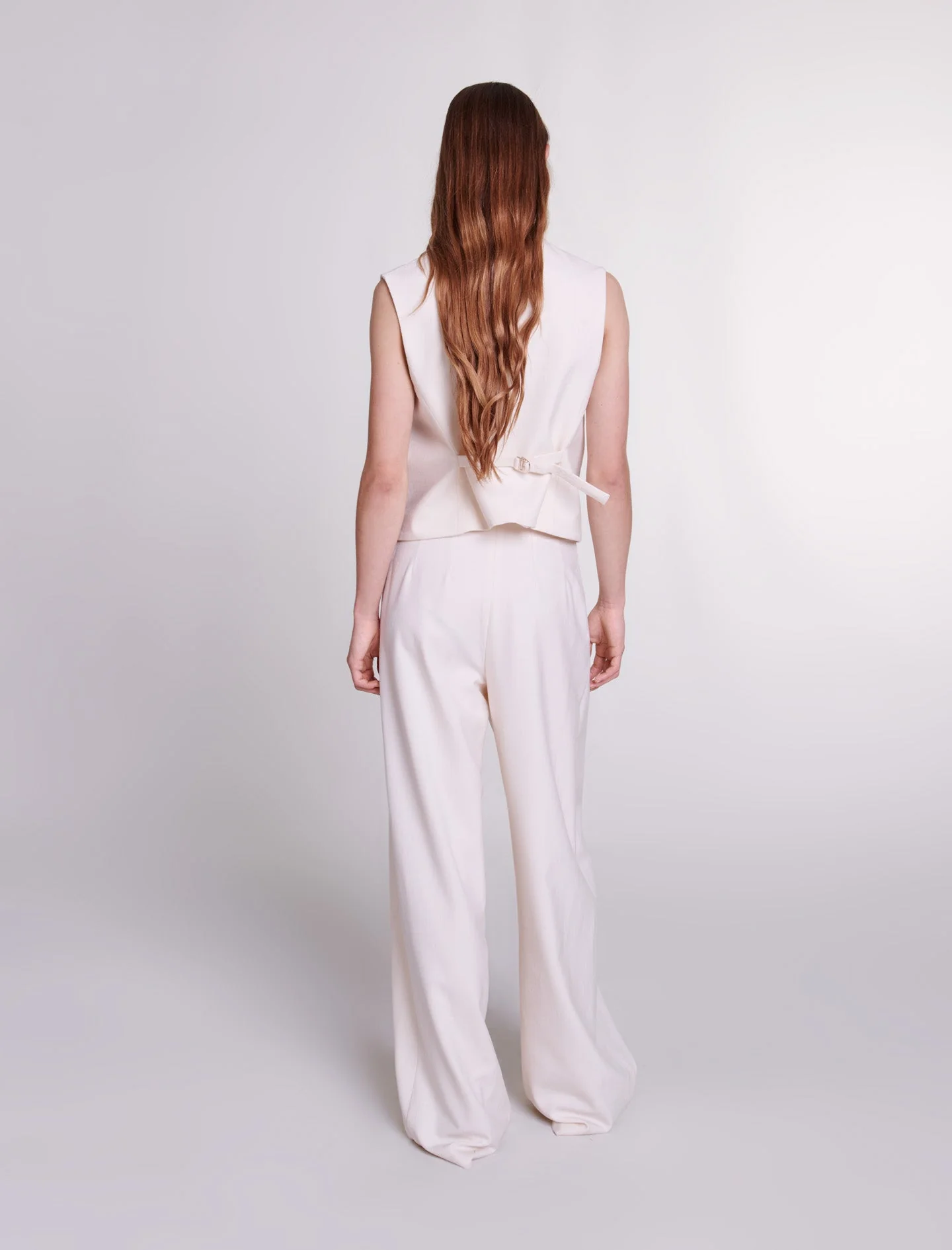 Chaleco de tejido con trama - Imagen 3