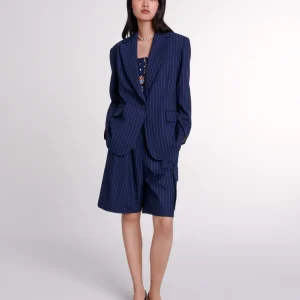 Chaqueta de traje a rayas