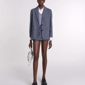 Chaqueta de traje con strass