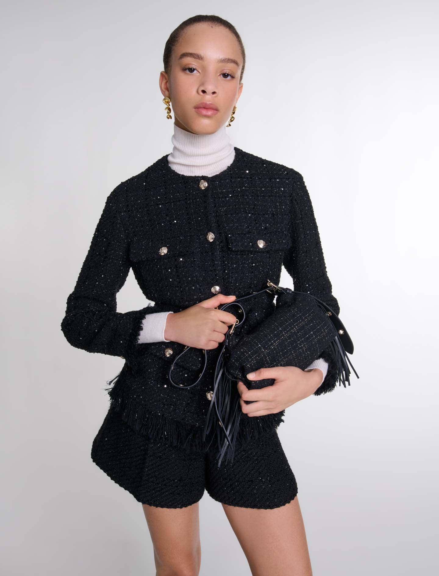 Chaqueta de tweed con lentejuelas - Imagen 3