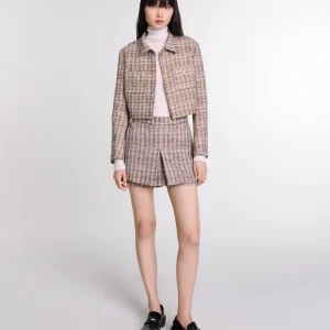 Chaqueta corta de tweed