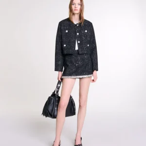 Chaqueta corta de tweed