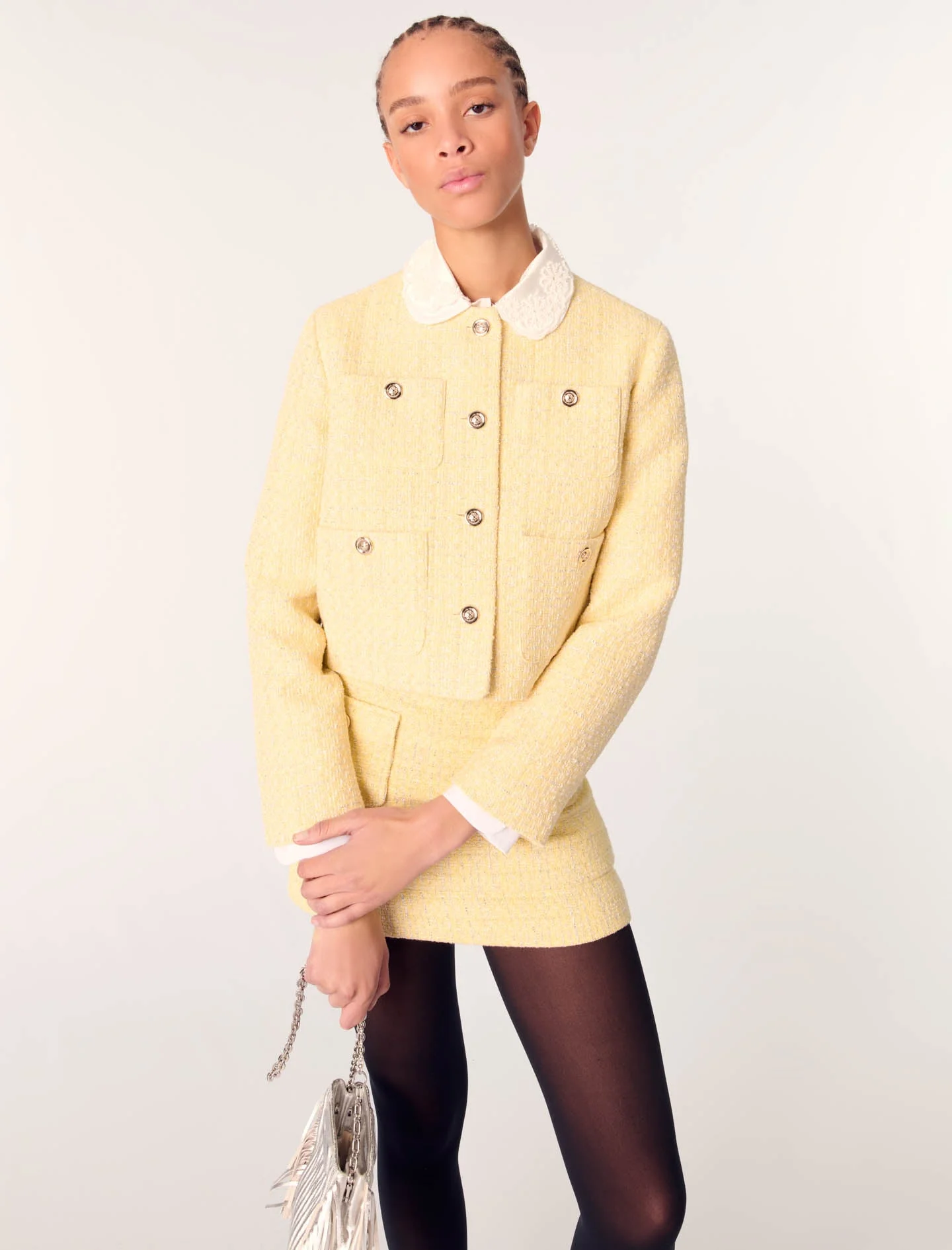 Chaqueta corta de tweed y lúrex - Imagen 5