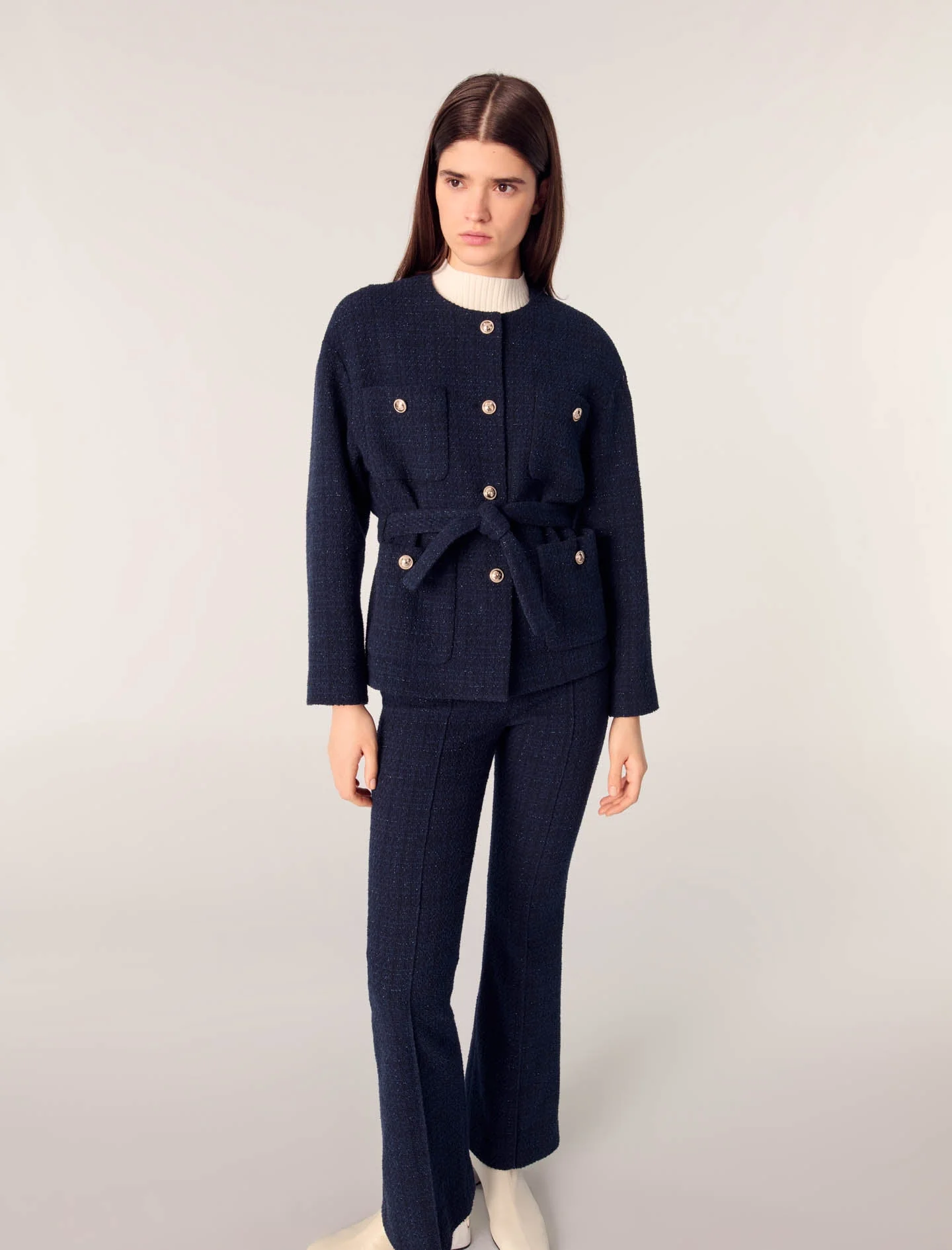 Chaqueta 4 bosillos de tweed - Imagen 3