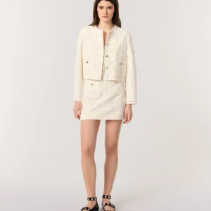 Chaqueta corta de encaje