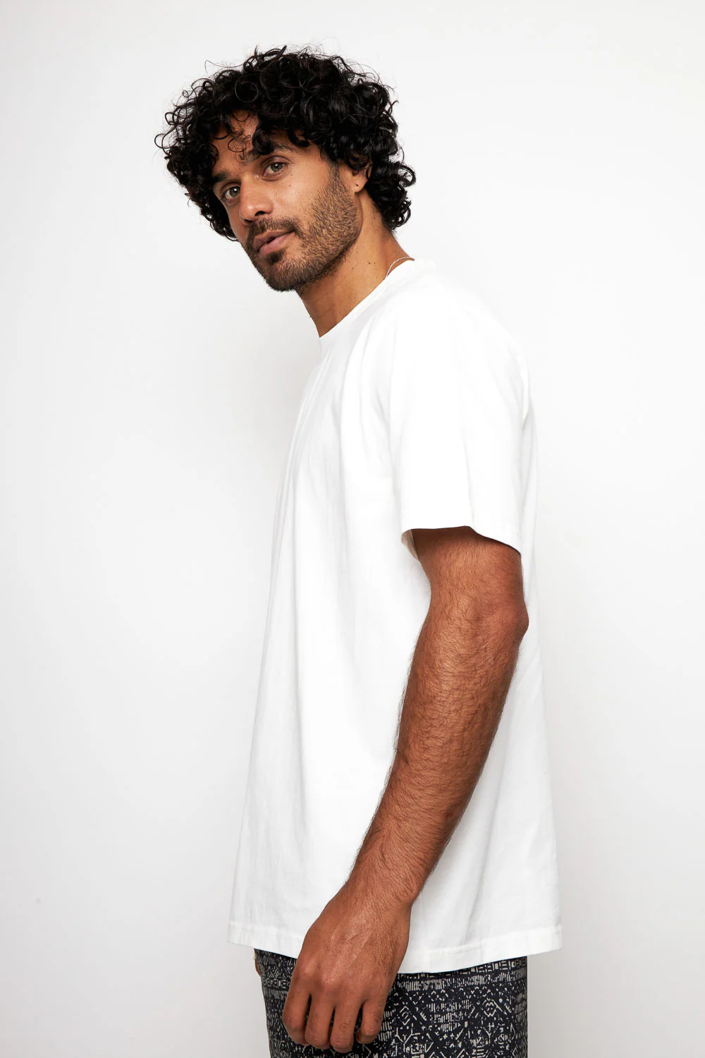 Polera Bat Orgánica Blanca Hombre - Imagen 4