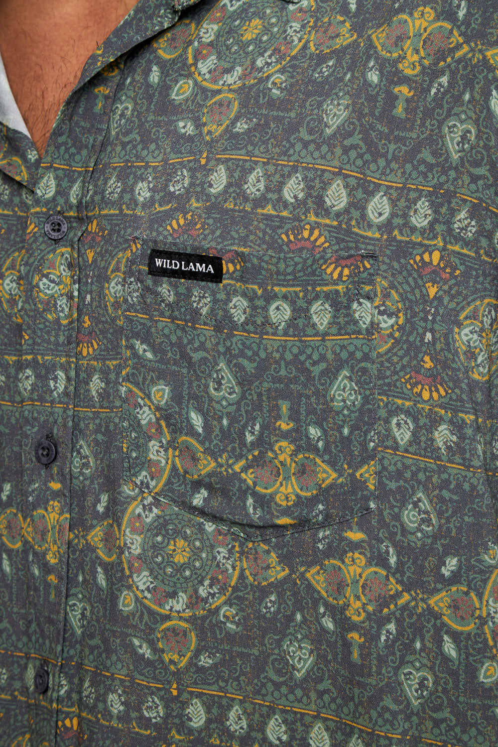 Camisa Mero Boho Verde Hombre ECOVERO™ - Imagen 6