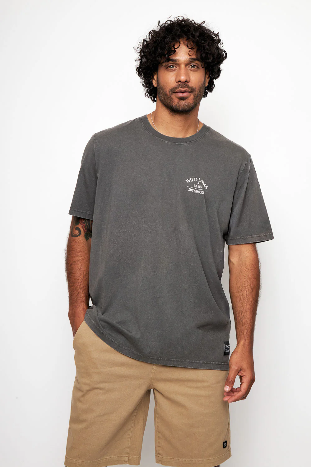 Polera Soles Orgánica Gris Hombre